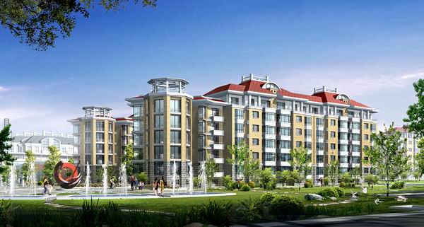 山東萊蕪東?；▓@居住區(qū)設計(圖4)